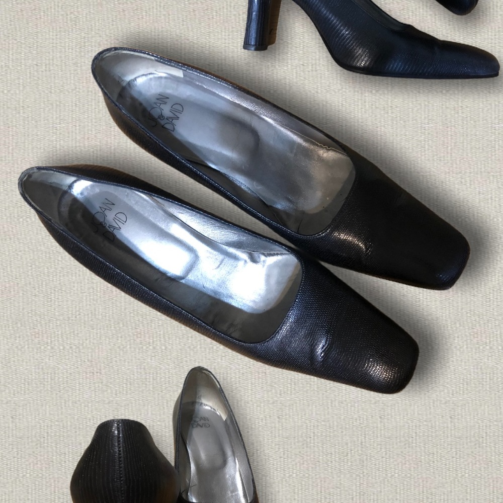 Joan & David Black Pumps 3” Block heel Size 10M